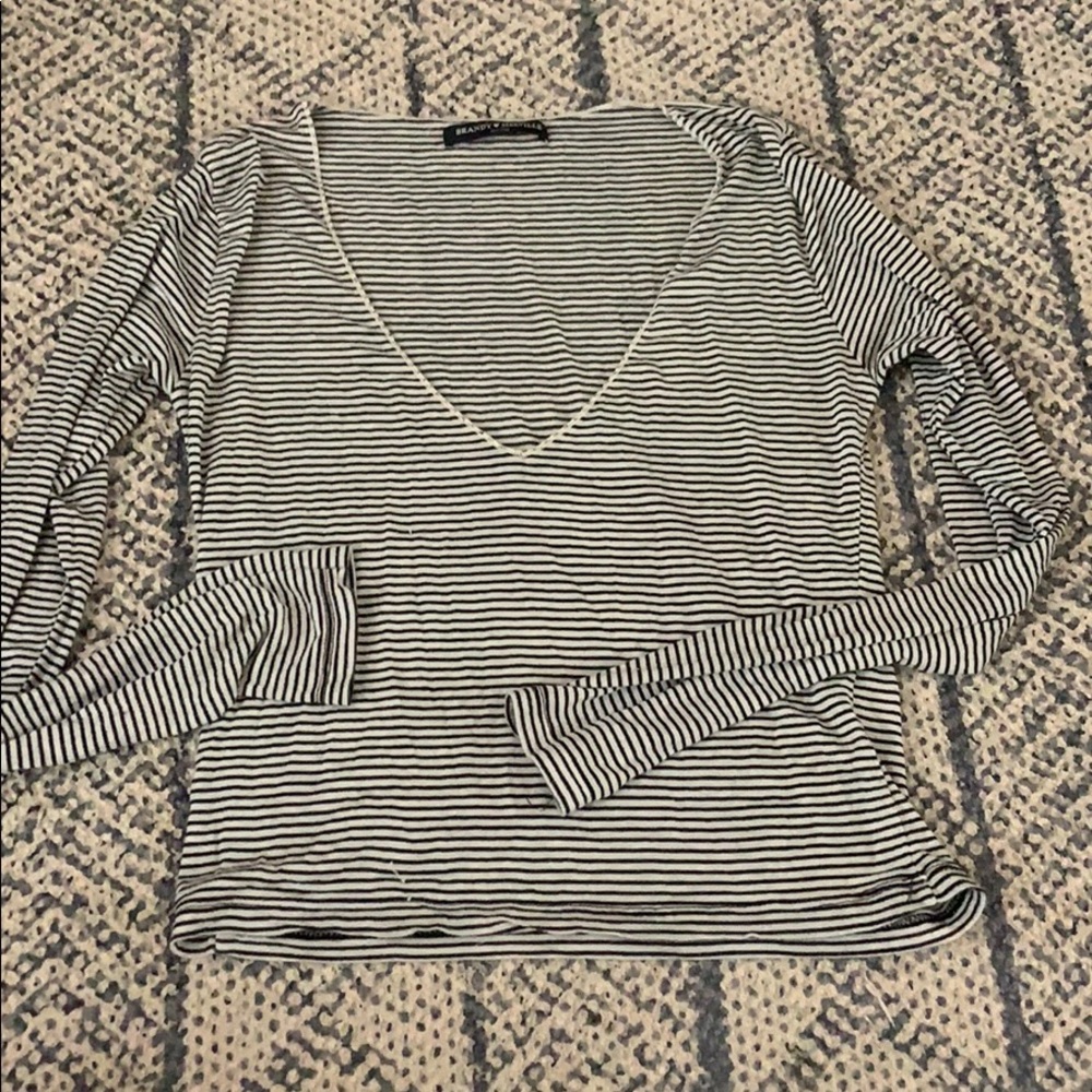 Brandy Melville Long Sleeve Crop Top